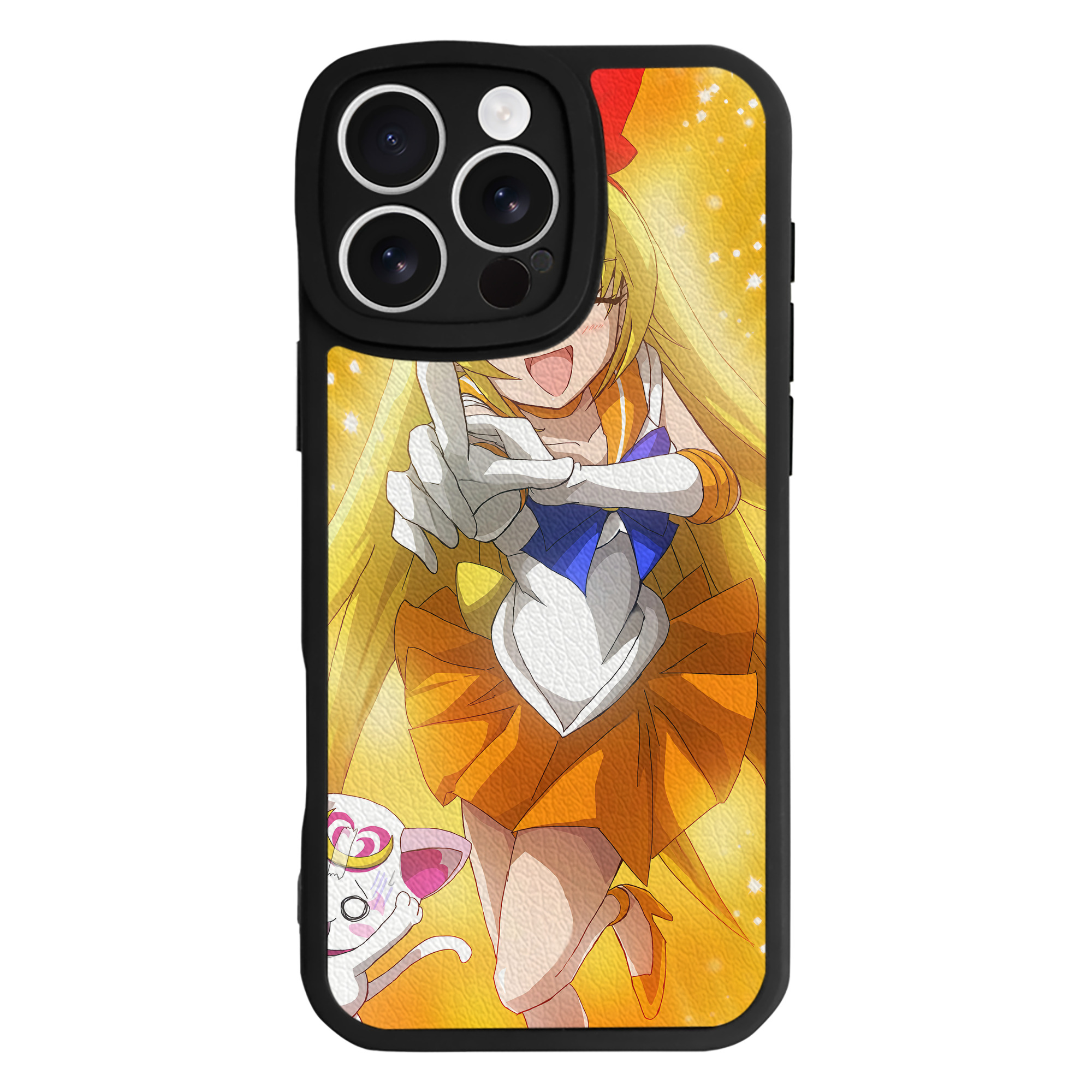 （画像用） 美少女戦士セーラームーン Sailor Moon 【iPhone 16シリーズ対応】シリコンスマホケース（レザー調） 材質：シリコン